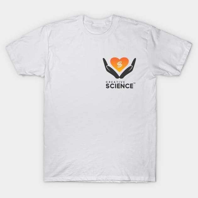 Medicine: Orange Heart Design T-Shirt by Creative Science